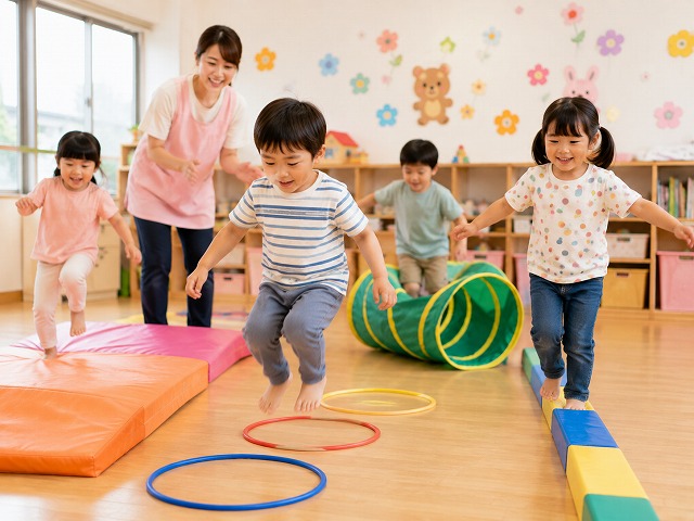 梅雨で外に出られない…室内でできる運動あそび